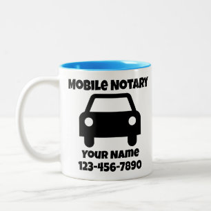 Mobiel geluidssymbool Gepersonaliseerd Tweekleurige Koffiemok