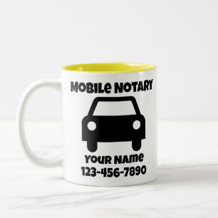 Mobiel geluidssymbool Gepersonaliseerd Tweekleurige Koffiemok