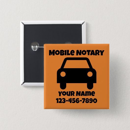 Mobiel geluidssymbool Gepersonaliseerd Vierkante Button 5,1 Cm (Voorkant /achterkant)