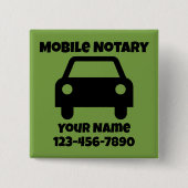 Mobiel geluidssymbool Gepersonaliseerd Vierkante Button 5,1 Cm (Voorkant)