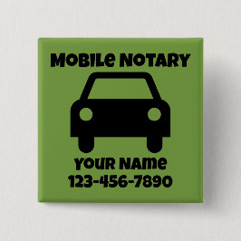 Mobiel geluidssymbool Gepersonaliseerd Vierkante Button 5,1 Cm