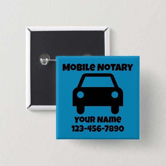 Mobiel geluidssymbool Gepersonaliseerd Vierkante Button 5,1 Cm (Voorkant /achterkant)