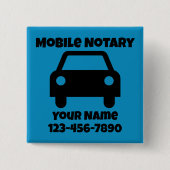 Mobiel geluidssymbool Gepersonaliseerd Vierkante Button 5,1 Cm (Voorkant)