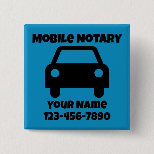 Mobiel geluidssymbool Gepersonaliseerd Vierkante Button 5,1 Cm (Voorkant)