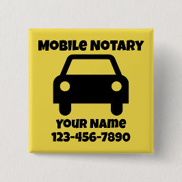 Mobiel geluidssymbool Gepersonaliseerd Vierkante Button 5,1 Cm