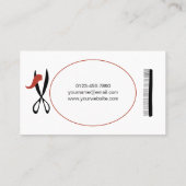 Mobiel haar Stylist of Hairdresser Visitekaartje (Achterkant)