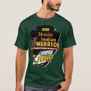 Mobiel Indiaas Indiaan geboren met supermacht T-shirt