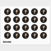 Mobiel looienlichaam Painter Lady Boss Ronde Sticker (Vel)