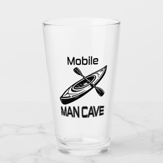 Mobiel Man Cave Kayak Glas (Voorkant)