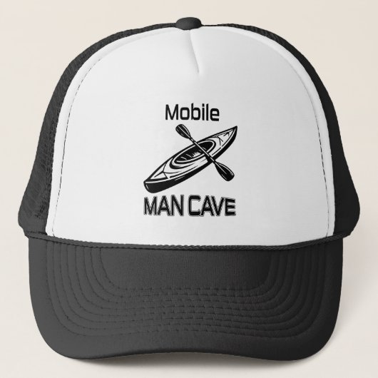 Mobiel Man Cave Kayak Trucker Pet (Voorkant)
