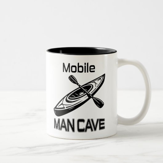 Mobiel Man Cave Kayak Tweekleurige Koffiemok (Rechts)