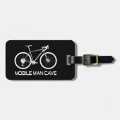 Mobiel Man grotfiets Bagagelabel (Voorkant horizontaal)