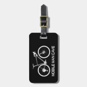 Mobiel Man grotfiets Bagagelabel (Voorkant verticaal)