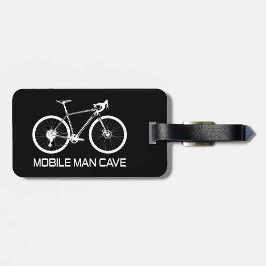 Mobiel Man grotfiets Bagagelabel (Achterkant horizontaal)
