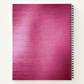 Mobiel neutraal quill roze geborsteld metaal Notit Notitieboek (Achterkant)