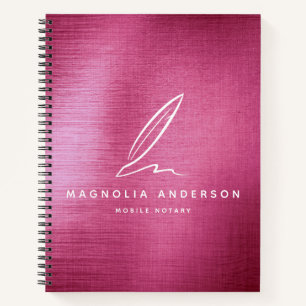 Mobiel neutraal quill roze geborsteld metaal Notit Notitieboek