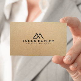 Mobiel Notarieel Huis Logo Kraft Visitekaartje