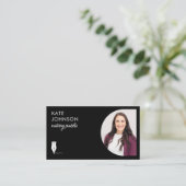 Mobiel Notaris Openbare Foto QR Code Logo Visitekaartje (Staand voorkant)