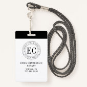 Mobiel Notarisch Openbaar Badge (Achterkant met draagriem)