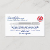 Mobiel Notarisch Openbaar Visitekaartje (Achterkant)