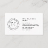 Mobiel Notarisch Openbaar Visitekaartje (Voorkant)