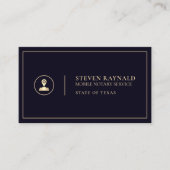 Mobiel notarisgoud visitekaartje (Voorkant)