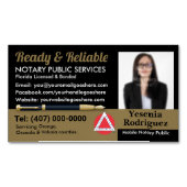 Mobiel Noteerbaar Openbaar  Foto Business C Magnetisch Visitekaartje (Voorkant)