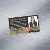 Mobiel Noteerbaar Openbaar  Foto Business C Magnetisch Visitekaartje (Voorbeeld)