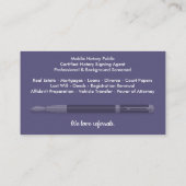 Mobiel Noteerbaar Openbaar  Foto Business C Visitekaartje (Achterkant)