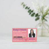 Mobiel Noteerbaar Openbaar Foto Business C Visitekaartje (Staand voorkant)