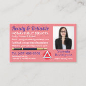 Mobiel Noteerbaar Openbaar Foto Business C Visitekaartje (Voorkant)