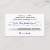 Mobiel Noteerbaar Openbaar  Foto Business C Visitekaartje (Achterkant)