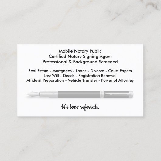 Mobiel Noteerbaar Openbaar Foto Business C Visitekaartje (Achterkant)