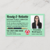 Mobiel Noteerbaar Openbaar Foto Business C Visitekaartje (Voorkant)