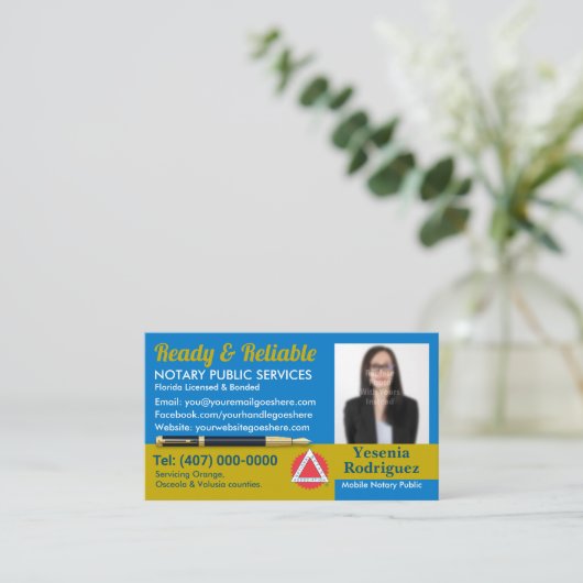 Mobiel Noteerbaar Openbaar  Foto Business C Visitekaartje (Staand voorkant)