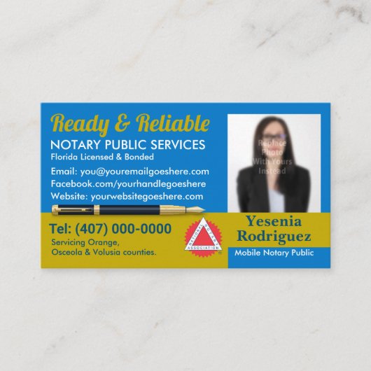 Mobiel Noteerbaar Openbaar Foto Business C Visitekaartje (Voorkant)