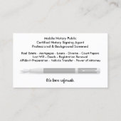 Mobiel Noteerbaar Openbaar  Foto Business C Visitekaartje (Achterkant)