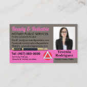 Mobiel Noteerbaar Openbaar  Foto Business C Visitekaartje (Voorkant)