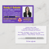 Mobiel Noteerbaar Openbaar  Foto Business C Visitekaartje (Voorkant / Achterkant)