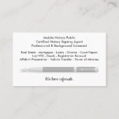 Mobiel Noteerbaar Openbaar  Foto Business C Visitekaartje (Achterkant)