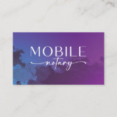 Mobiel noteerhandschrift Paars Visitekaartje (Voorkant)