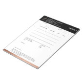 Mobiel Notitieblok voor goudfactuur voor het Roos  (Schuin)