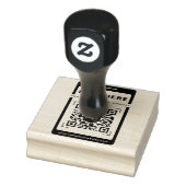 Mobiel pictogram QR-code Scan mij Onderhoudshandle Rubberstempel (Stempel)