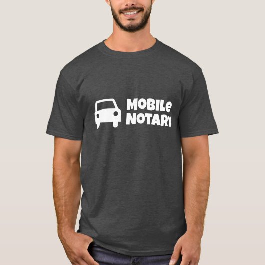 Mobiel symbool voor notaris t-shirt (Voorkant)