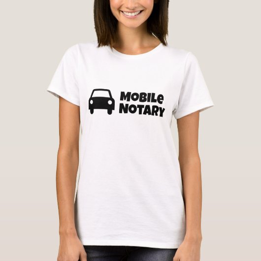 Mobiel symbool voor notaris t-shirt (Voorkant)