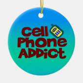 Mobiel telefoonadvies keramisch ornament (Voorkant)