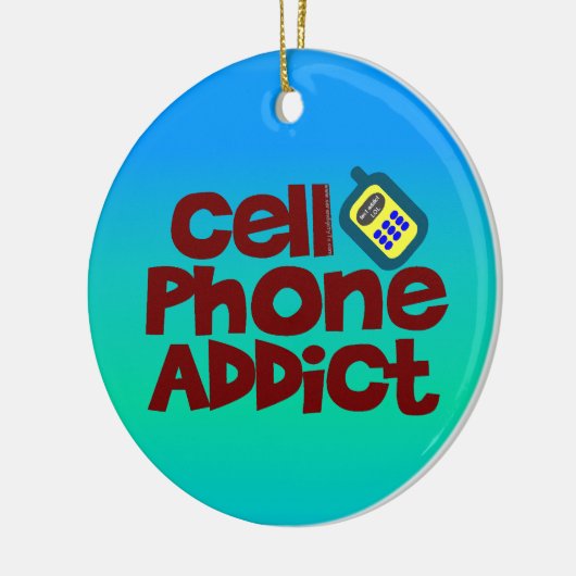 Mobiel telefoonadvies keramisch ornament (Links)