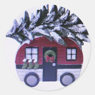 **MOBIEL THUIS ** CHRISTMAS RONDE STICKER
