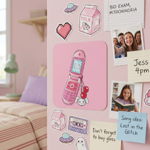 Mobiel Vierkante Sticker