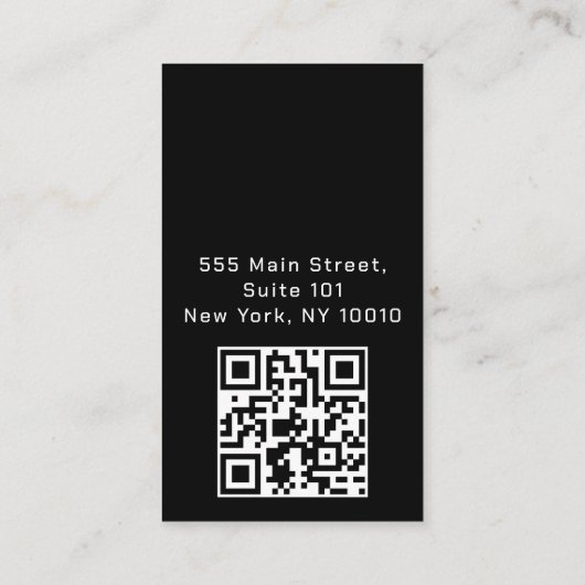 Mobiel Visitekaartje voor automatische informatie (Achterkant)